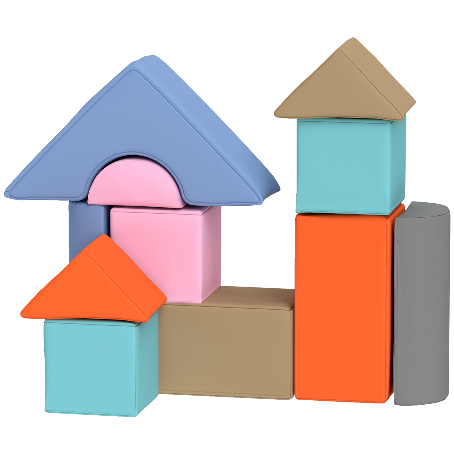 11 Piece Soft Play Set for Toddlers 6-72 Months | Child Development & Color Coordination