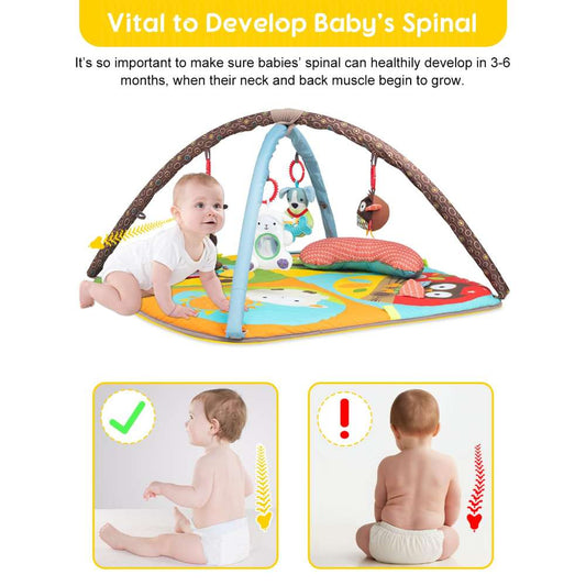 Keeygo Baby Play Mat Zoo Themed | Sensory Activity Play Mat