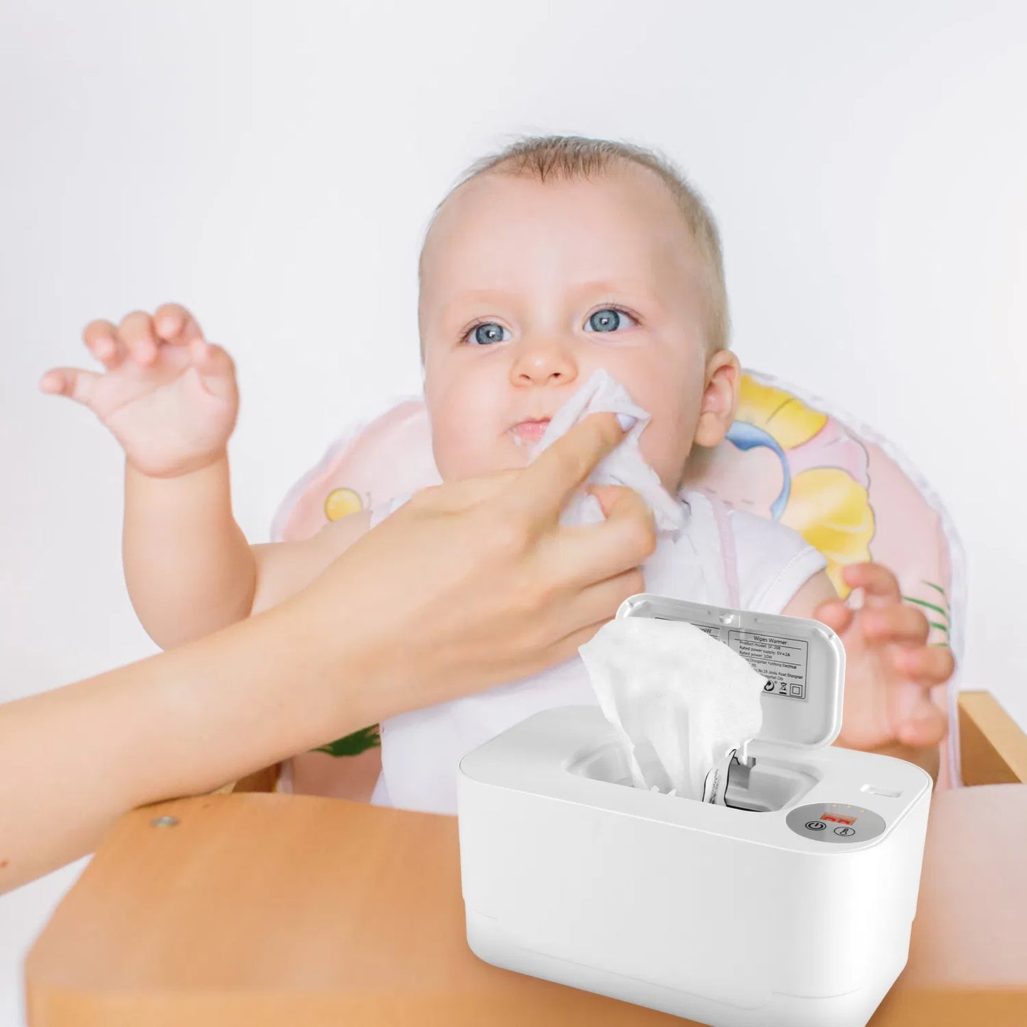 Baby Wipe Warmer With 3 Temperature Settings | Type-C Powered Baby Wet Wipes Dispenser with Night Light | Large Capacity Diaper Wipe Warmer