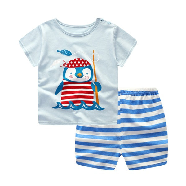 Cartoon Clothing | Baby Boy Summer Clothes | T-shirt Baby Girl Casual Clothing Sets