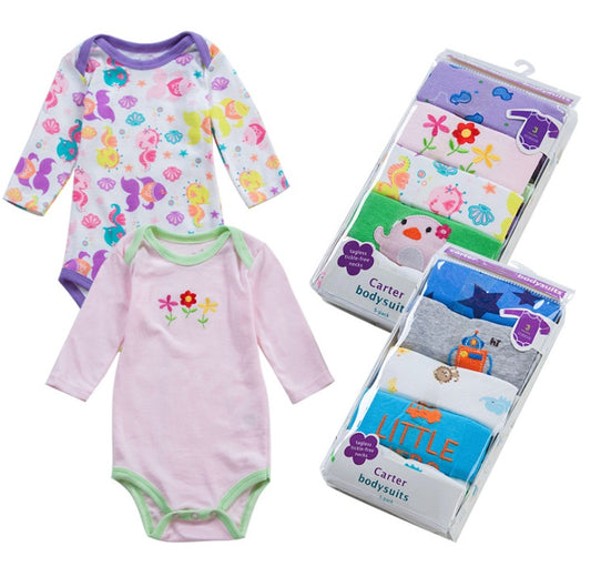 Long-sleeved Cotton Triangle Robe Baby Onesies