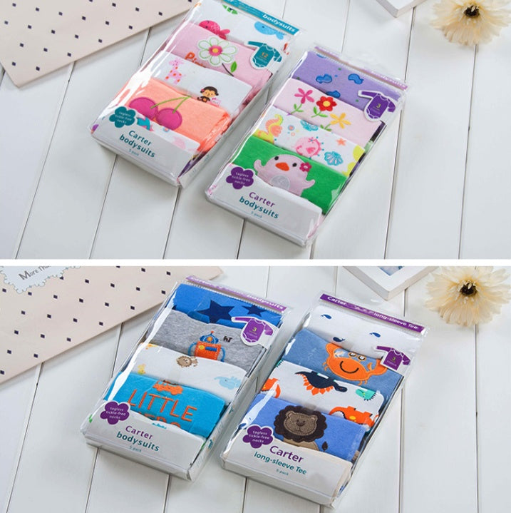 Long-sleeved Cotton Triangle Robe Baby Onesies