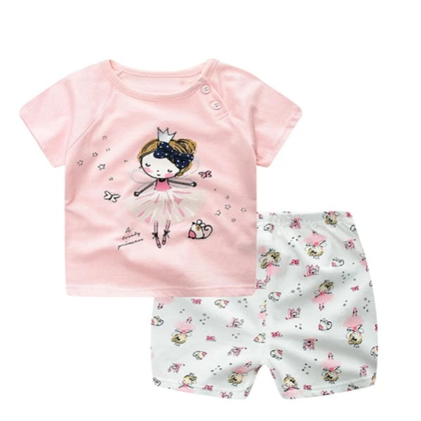 Cartoon Clothing | Baby Boy Summer Clothes | T-shirt Baby Girl Casual Clothing Sets
