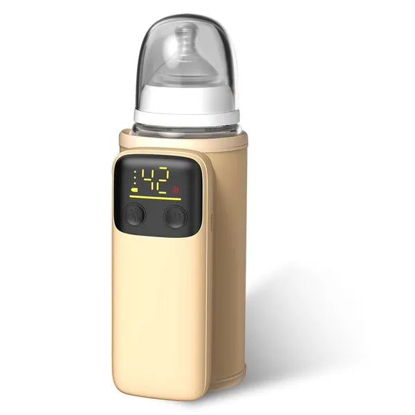 Portable Bottle Warmer with Night Light | Baby Milk Warmer for Home Travel | Heating Levels