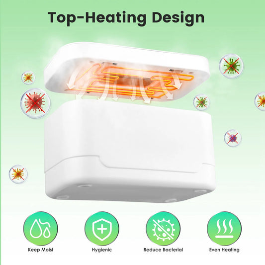 Baby Wipe Warmer With 3 Temperature Settings | Type-C Powered Baby Wet Wipes Dispenser with Night Light | Large Capacity Diaper Wipe Warmer