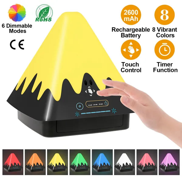 Touch Control 8-Color Night Light | 6 Level Dimmable Night Light