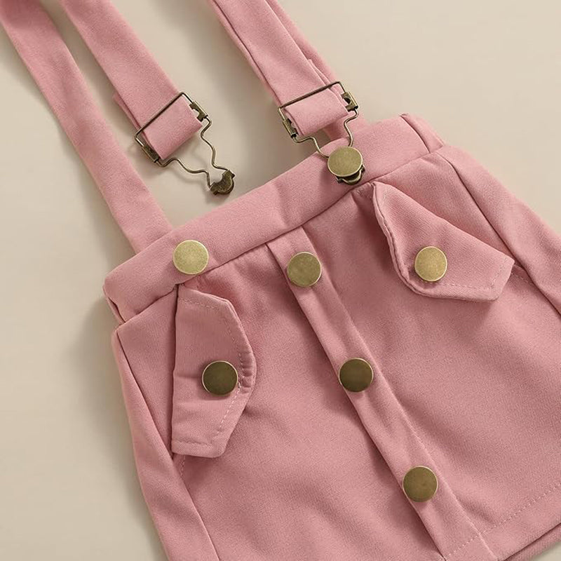 3Pcs Infant Baby Girl Outfits| Summer Clothes Sets | Ruffle Ribbed Romper