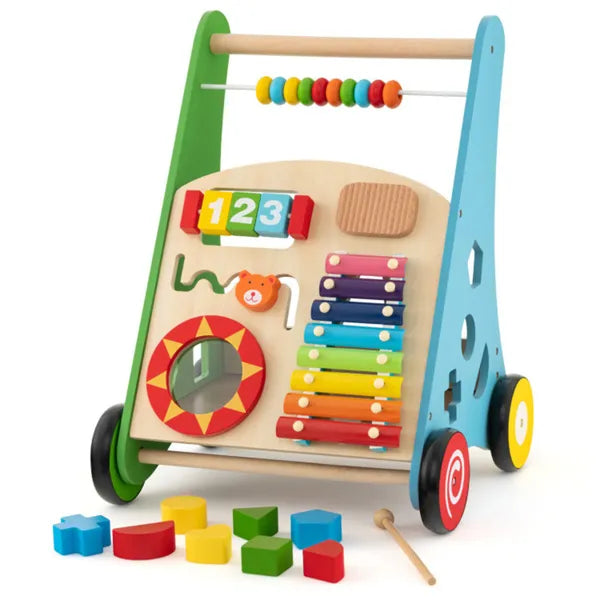 Multifunctional Wooden Baby Walker