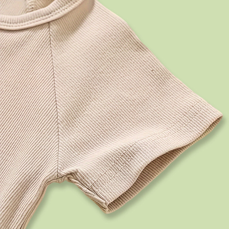 3-Pack Baby Boys One-Piece Romper Set | Long Sleeve Ribbed Button Jumpsuit