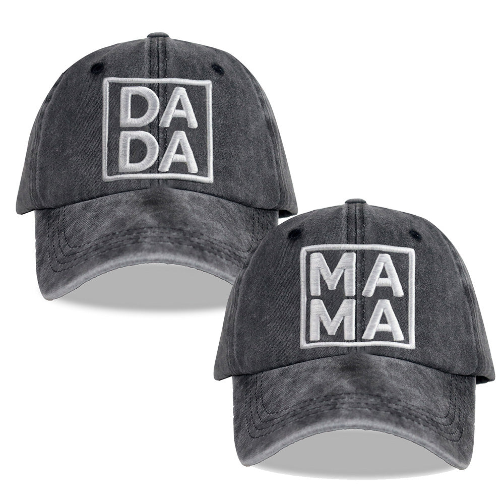 Dada & Mama Hats | New Parents Baseball Caps