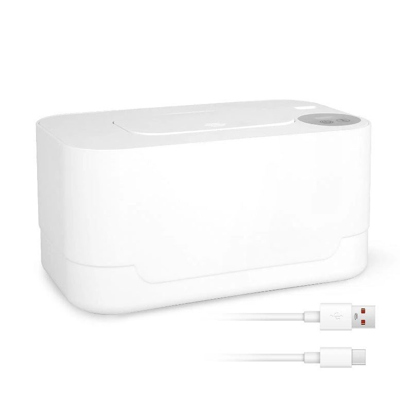Baby Wipe Warmer With 3 Temperature Settings | Type-C Powered Baby Wet Wipes Dispenser with Night Light | Large Capacity Diaper Wipe Warmer